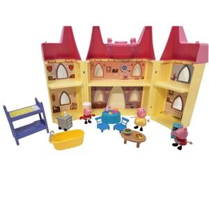Peppa Pig's Princess Castle Deluxe Playset - with some‎ figures - incomplete